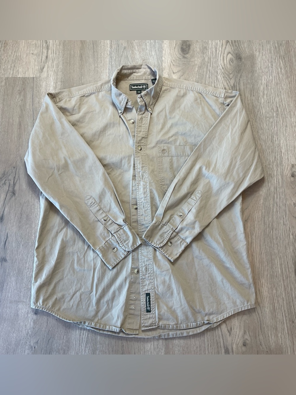 Timberland Light Khaki/Tan Button-Down Shirt